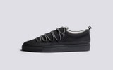 Sneaker 68 | Mens Sneakers in Black with Mudguard | Grenson - Side View
