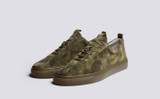 Sneaker 1 | Mens Sneakers in Green Suede | Grenson - Main View
