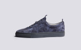 Sneaker 1 | Mens Sneakers in Navy Suede | Grenson - Side View