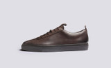 Sneaker 1 | Mens Sneakers in Brown Burnished Nubuck | Grenson - Side View