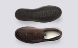 Sneaker 1 | Mens Sneakers in Brown Burnished Nubuck | Grenson - Top and Sole View