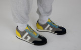 Sneaker 51 | Mens Trainers in Grey Multi Suede | Grenson - LIfestyle View