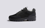 Sneaker 54 | Shoes for Women in Black on Vibram Sole | Grenson - Side View