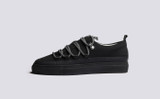 Sneaker 68 | Womens Sneakers in Black with Mudguard | Grenson - Side View