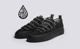 Sneaker 68 | Womens Sneakers in Black with Mudguard | Grenson - Main View