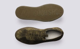 Sneaker 1 | Womens Sneakers in Green Suede | Grenson - Top and Sole View
