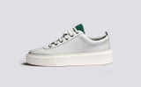 Sneaker 30 | Womens Sneakers in White and Green | Grenson - Side View