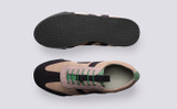 Sneaker 51 | Womens Trainers in Beige Multi Suede | Grenson - Top and Sole View