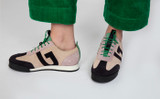 Sneaker 51 | Womens Trainers in Beige Multi Suede | Grenson - Lifestyle View