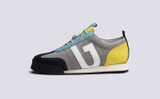 Sneaker 51 | Womens Trainers in Grey Multi Suede | Grenson - Side View