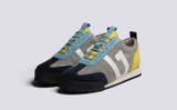 Sneaker 51 | Womens Trainers in Grey Multi Suede | Grenson - Main View