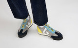 Sneaker 51 | Womens Trainers in Grey Multi Suede | Grenson - Lifestyle View