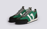 Sneaker 51 | Womens Trainers in Green Multi Suede | Grenson - Main View
