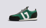 Sneaker 51 | Womens Trainers in Green Multi Suede | Grenson - Side View
