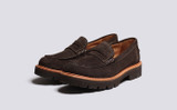 Walt | Loafers for Men in Brown Suede Commando Sole | Grenson - Main View