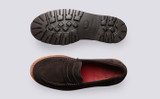 Walt | Loafers for Men in Brown Suede Commando Sole | Grenson - Top and Sole View