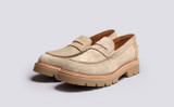 Walt | Loafers for Men in Beige Suede Commando Sole | Grenson - Main View