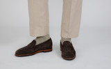 Lloyd | Loafers for Men in Brown Suede | Grenson - Lifestyle View