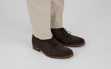 Gardner | Derby Shoes for Men in Brown Suede | Grenson - Lifestyle View