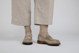 Julie | Womens Loafers in Beige Sand Suede  | Grenson - Lifestyle View