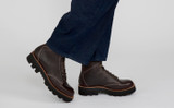 Emmett | Mens Derby Boots in Brown Grain Leather | Grenson - Lifestyle View
