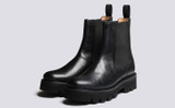 Milly | Womens Chelsea Boots in Black Leather | Grenson - Main View