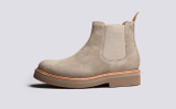Colin | Chelsea Boots for Men in Beige Suede | Grenson - Side View