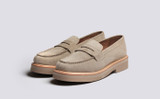 Peter | Loafers for Men in Beige Suede | Grenson - Main View