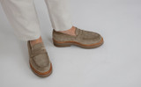 Peter | Loafers for Men in Beige Suede | Grenson - Lifestyle View
