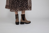 Tilly | Womens Chelsea Boots in Beige Suede | Grenson - Lifestyle View