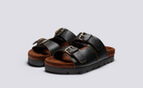 Florin | Mens Sandals in Brown Vintage Leather | Grenson - Main View