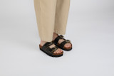 Flora | Womens Sandals in Brown Vintage Leather | Grenson - Lifestyle View