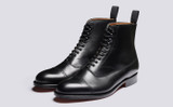 Balmoral | Mens Boots in Black Calf Leather | Grenson - Main View