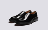 Lansbury | Mens Shoes in Black Bookbinder Leather | Grenson - Main View