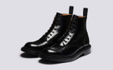 Desmond | Mens Boots in Black Bookbinder Leather | Grenson - Main View