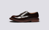 Dermot | Mens Shoes in Brown Bookbinder Leather | Grenson - Side View