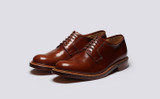 Camden | Mens Derby Shoes in Mid Brown Leather | Grenson - Main View