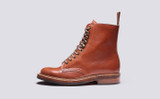 Arabella | Womens Boots in Chestnut Goat Leather | Grenson - Side View