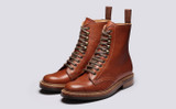 Arabella | Womens Boots in Chestnut Goat Leather | Grenson - Main View