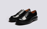 Devon | Womens Shoes  in Black Bookbinder Leather | Grenson - Main View