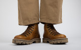 Brady | Mens Hiker Boots in Olive Tanned Leather | Grenson - Lifestyle View