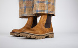 Milly | Womens Chelsea Boots in Olive Tanned Leather | Grenson - Lifestyle View