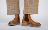 Milly | Womens Chelsea Boots in Olive Tanned Leather | Grenson - Lifestyle View 2