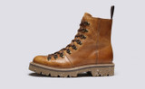 Nanette | Womens Hiker Boots in Olive Tanned Leather | Grenson - Side View