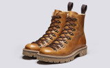 Nanette | Womens Hiker Boots in Olive Tanned Leather | Grenson - Main View
