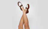 Epsom | Womens Loafers in Brown and White Leather | Grenson -