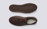 Sneaker 1 | Mens Sneakers in Brown Nubuck  | Grenson - Top and Sole View