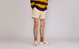 Sneaker 67 | Mens Sneakers in White with Yellow Suede | Grenson - Lifestyle View 2