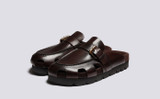 Dale | Clogs for Men in Dark Brown Leather | Grenson - Main View