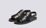 Willa 3 | Womens Sandals in Black Leather | Grenson - Main View